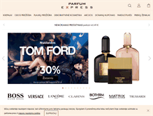 Tablet Screenshot of parfumexpress.lt